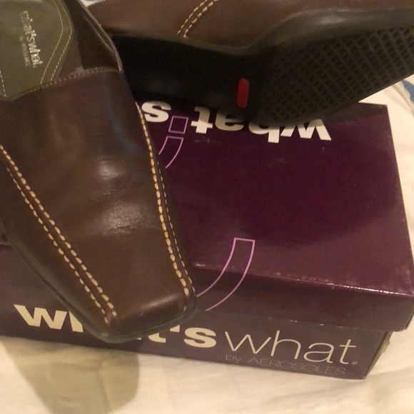 Leather mules brown - Picture 2 of 3